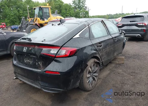 2024 Honda Civic Ex-L из США, поврежденный, VIN 19XFL1H70RE015434